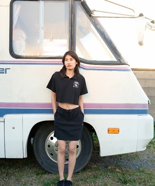 ポロシャツ ポロ RVCA レディース THAT BALANCE PIQUE SHIRTS 「2025年夏モデル」/ルーカショート丈(短丈)ポロシャツ RVCA レディース THAT BALANCE PIQUE SHIRTS 【2025年夏モデル