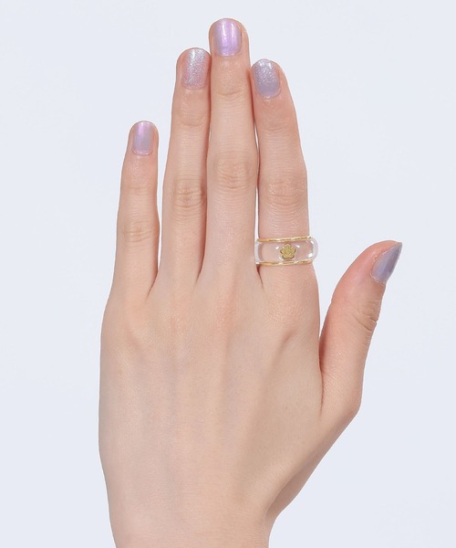 2-5日着 MARY QUANT デイジーインアクリル クリア リング 11号 2-5日着 MARY QUANT デイジーインアクリル クリア リング 11号