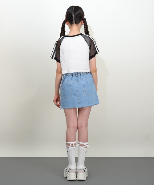 PINKHUNT(ピンクハント)の「PINKHUNT ピンクハント レースアップ ハイソックス 0731(ソックス/靴下・キッズ・ホワイト/ブラック・21-24cm/17-20)」の7枚目の写真