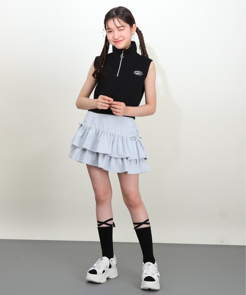 PINKHUNT(ピンクハント)の「PINKHUNT ピンクハント レースアップ ハイソックス 0731(ソックス/靴下・キッズ・ホワイト/ブラック・21-24cm/17-20)」の10枚目の写真