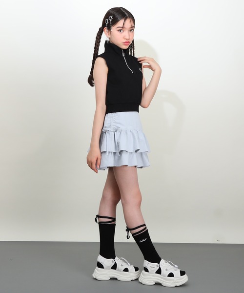 PINKHUNT(ピンクハント)の「PINKHUNT ピンクハント レースアップ ハイソックス 0731(ソックス/靴下・キッズ・ホワイト/ブラック・21-24cm/17-20)」の11枚目の写真