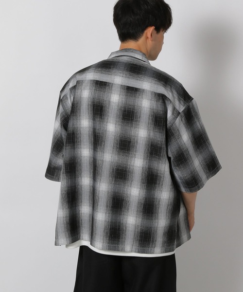 LAKOLE(ラコレ)の「オンブレチェック半袖シャツ / 491919(シャツ/ブラウス・メンズ・ブラック/ブルー/レッド・LARGE/MEDIUM)」の17枚目の写真