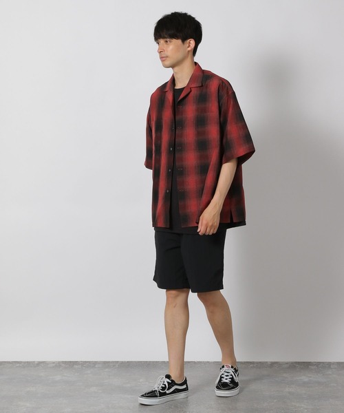 LAKOLE(ラコレ)の「オンブレチェック半袖シャツ / 491919(シャツ/ブラウス・メンズ・ブラック/ブルー/レッド・LARGE/MEDIUM)」の21枚目の写真