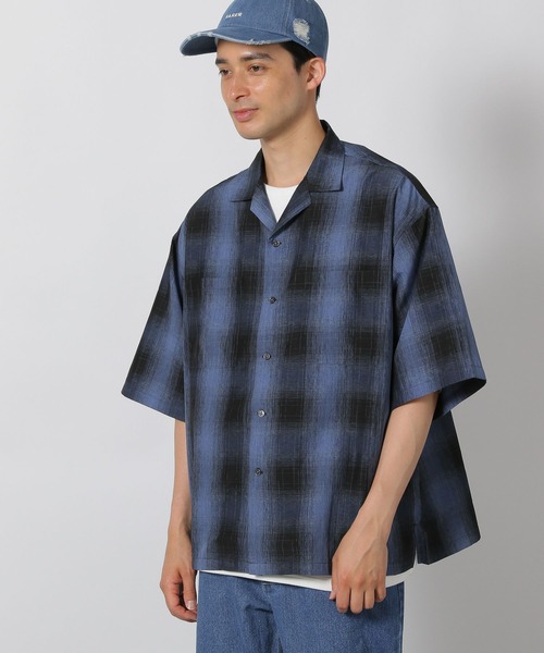 LAKOLE(ラコレ)の「オンブレチェック半袖シャツ / 491919(シャツ/ブラウス・メンズ・ブラック/ブルー/レッド・LARGE/MEDIUM)」の19枚目の写真