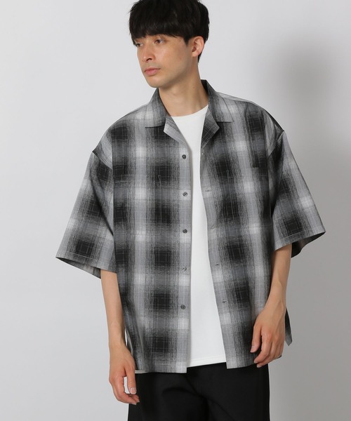 LAKOLE(ラコレ)の「オンブレチェック半袖シャツ / 491919(シャツ/ブラウス・メンズ・ブラック/ブルー/レッド・LARGE/MEDIUM)」の13枚目の写真