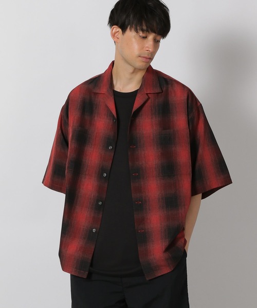 LAKOLE(ラコレ)の「オンブレチェック半袖シャツ / 491919(シャツ/ブラウス・メンズ・ブラック/ブルー/レッド・LARGE/MEDIUM)」の15枚目の写真