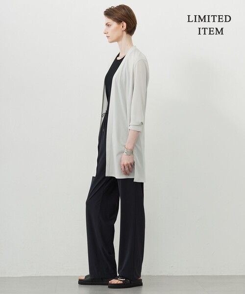 ICB（アイシービー）の「PINION ロングカーディガン（カーディガン/ボレロ・レディース・ブラック系/ライトイエロー系/ターコイズブルー系/ダルブルー系・X-SMALL/SMALL/MEDIUM）」の9枚目の写真