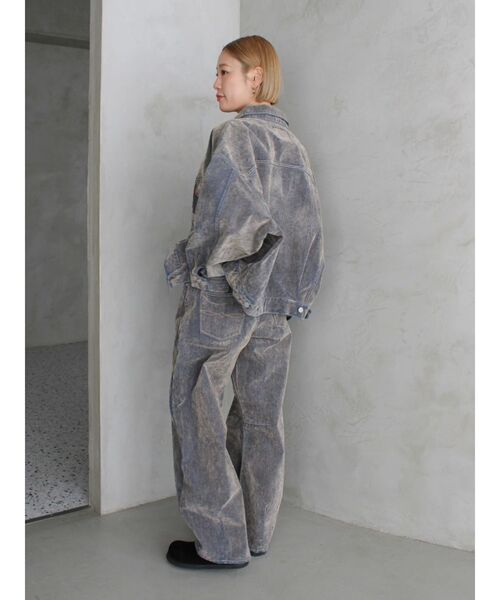 セール】フロッキー起毛デニムジャケット（デニムジャケット