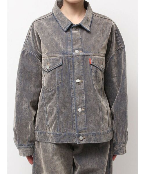 フロッキー起毛デニムジャケット（デニムジャケット）｜Ungrid