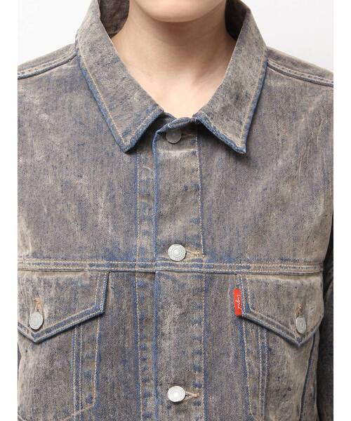 フロッキー起毛デニムジャケット（デニムジャケット）｜Ungrid