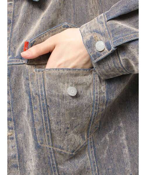 フロッキー起毛デニムジャケット（デニムジャケット）｜Ungrid