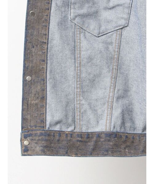 ungrid フロッキー起毛デニムジャケット セール】フロッキー起毛デニムジャケット（デニムジャケット