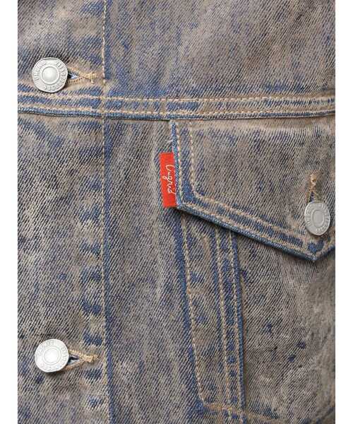 セール】フロッキー起毛デニムジャケット（デニムジャケット