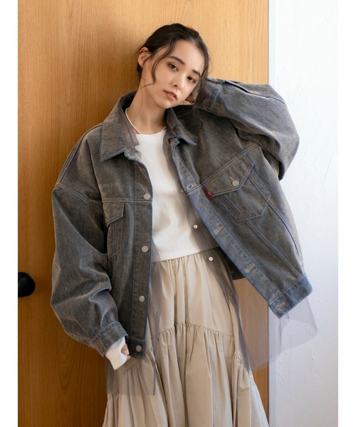 フロッキー起毛デニムジャケット（デニムジャケット）｜Ungrid（アン