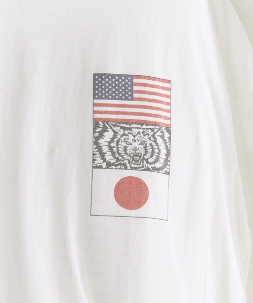 REMI RELIEF（レミレリーフ）の「REMI RELIEF/レミレリーフ HARD SP加工20/-天竺BIGサイズT(WORLD TOUR88) Tシャツ（Tシャツ/カットソー・メンズ・オフホワイト・XL/L）」の4枚目の写真