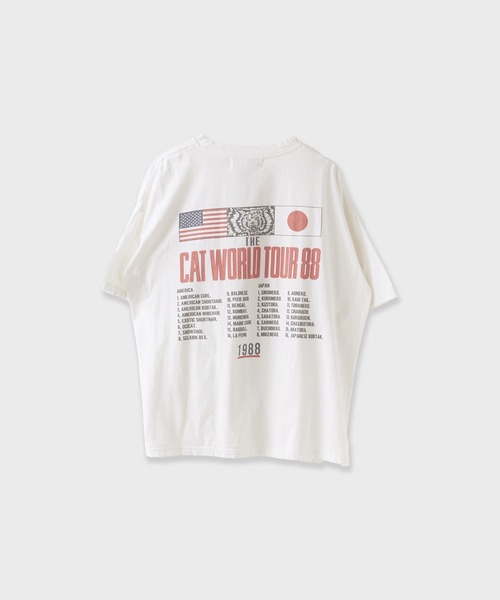 REMI RELIEF（レミレリーフ）の「REMI RELIEF/レミレリーフ HARD SP加工20/-天竺BIGサイズT(WORLD TOUR88) Tシャツ（Tシャツ/カットソー・メンズ・オフホワイト・XL/L）」の7枚目の写真