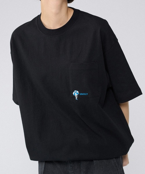 ONCILY(オンシェリー)の「SUMMER POCKET LOGO T-SHIRT / ポケットロゴTシャツ(Tシャツ/カットソー・メンズ・ホワイト系その他/ホワイト系その他2/オフホワイト/ブラック/その他・LARGE/SMALL/MEDIUM)」の4枚目の写真