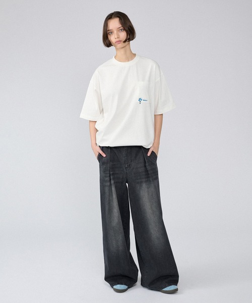 ONCILY(オンシェリー)の「SUMMER POCKET LOGO T-SHIRT / ポケットロゴTシャツ(Tシャツ/カットソー・メンズ・ホワイト系その他/ホワイト系その他2/オフホワイト/ブラック/その他・LARGE/SMALL/MEDIUM)」の13枚目の写真