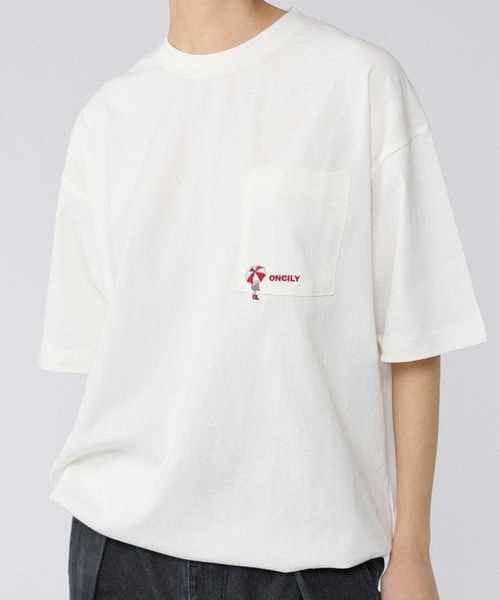 ONCILY(オンシェリー)の「SUMMER POCKET LOGO T-SHIRT / ポケットロゴTシャツ(Tシャツ/カットソー・メンズ・ホワイト系その他/ホワイト系その他2/オフホワイト/ブラック/その他・LARGE/SMALL/MEDIUM)」の16枚目の写真