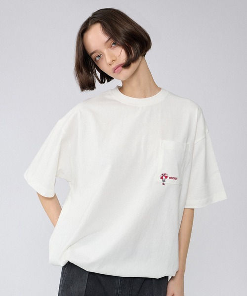 ONCILY(オンシェリー)の「SUMMER POCKET LOGO T-SHIRT / ポケットロゴTシャツ(Tシャツ/カットソー・メンズ・ホワイト系その他/ホワイト系その他2/オフホワイト/ブラック/その他・LARGE/SMALL/MEDIUM)」の18枚目の写真
