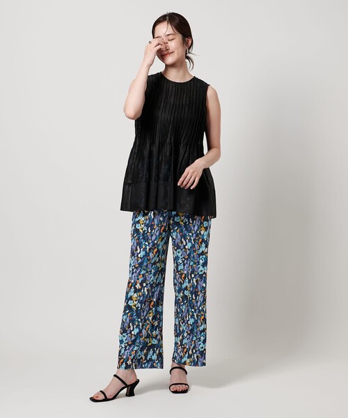 UNITED ARROWS/フラワープ リント イージーパンツ36M花柄 UNITED ARROWS green label relaxing｜<EMMEL REFINES>EM