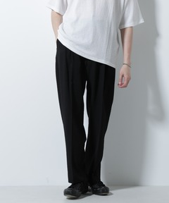 ユニセックスアイテム》FLAXASAダブルワイドスラックス 【MAISON