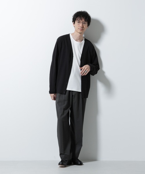 NANO universe(ナノユニバース)の「サッカータックイージーパンツ(セットアップ可)(その他パンツ・メンズ・チャコール/ブルー/ブラック・M/L)」の11枚目の写真