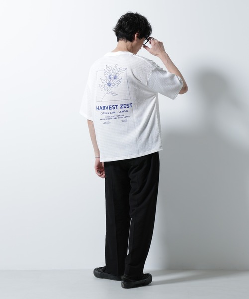 NANO universe(ナノユニバース)の「サッカータックイージーパンツ(セットアップ可)(その他パンツ・メンズ・チャコール/ブルー/ブラック・M/L)」の16枚目の写真