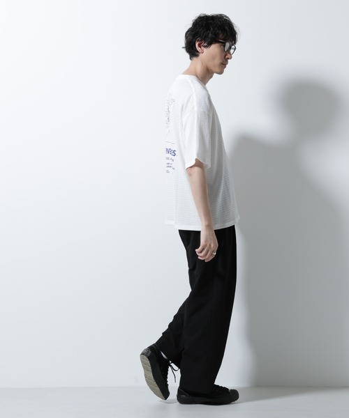 NANO universe(ナノユニバース)の「サッカータックイージーパンツ(セットアップ可)(その他パンツ・メンズ・チャコール/ブルー/ブラック・M/L)」の17枚目の写真