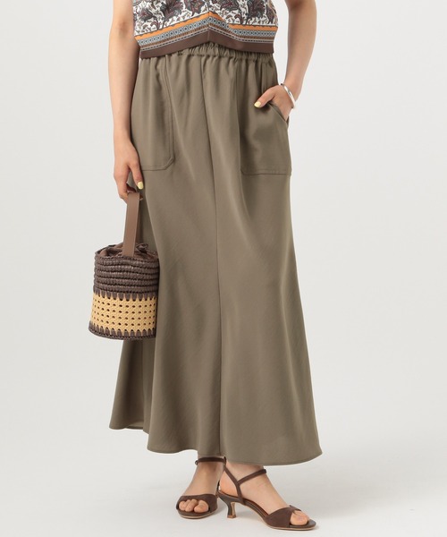 BAYFLOW（ベイフロー）の「ラスターバイアスナロースカート（スカート・レディース・ブラック/ブラウン/ライトグリーン・FREE）」の3枚目の写真