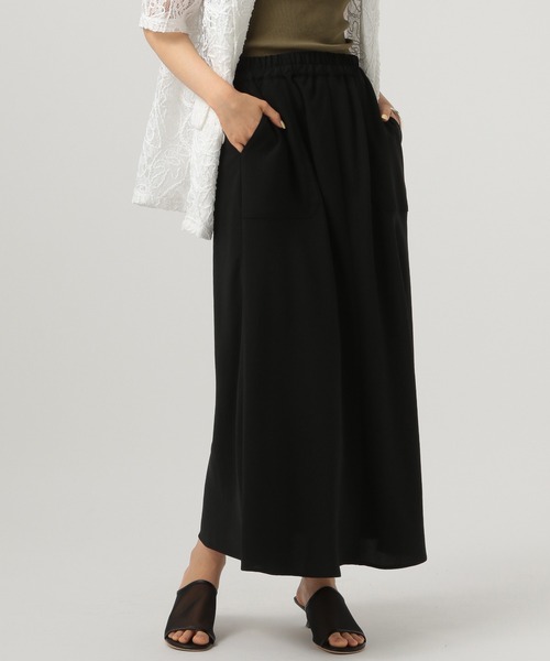 BAYFLOW（ベイフロー）の「ラスターバイアスナロースカート（スカート・レディース・ブラック/ブラウン/ライトグリーン・FREE）」の16枚目の写真