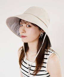 polcadot | 【かぶれる日傘】ブラン ステッチキャペリン(ストラップ付き)(ハット)