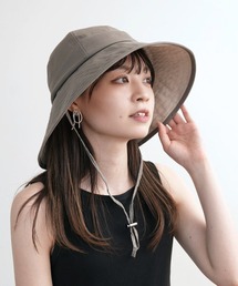 polcadot | 【かぶれる日傘】ブラン ステッチキャペリン(ストラップ付き)(ハット)