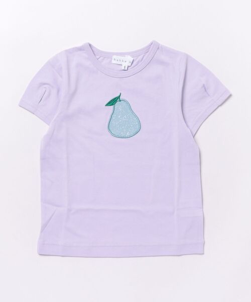 HAKKA KIDS（ハッカキッズ）の「シャーベットカラーアップリケ接触冷感Tシャツ（Tシャツ/カットソー・キッズ・パープル/イエロー/ホワイト/ピンク/ライトブルー・S/M）」の3枚目の写真