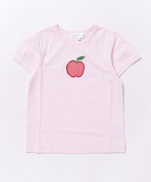HAKKA KIDS（ハッカキッズ）の「シャーベットカラーアップリケ接触冷感Tシャツ（Tシャツ/カットソー・キッズ・パープル/イエロー/ホワイト/ピンク/ライトブルー・S/M）」の5枚目の写真