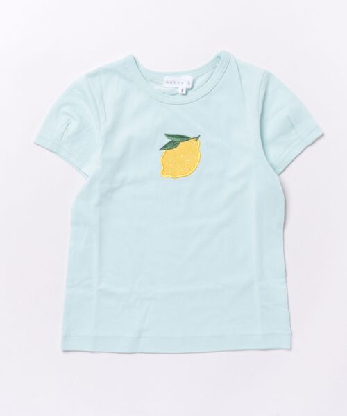 HAKKA KIDS（ハッカキッズ）の「シャーベットカラーアップリケ接触冷感Tシャツ（Tシャツ/カットソー・キッズ・パープル/イエロー/ホワイト/ピンク/ライトブルー・S/M）」の2枚目の写真
