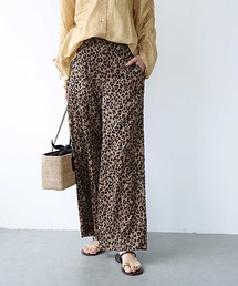 Jines | レオパード柄ワイドパンツ(その他パンツ)