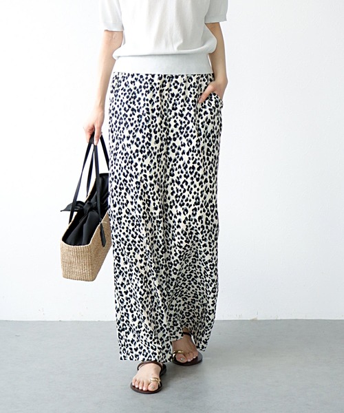 Jines（ジネス）の「レオパード柄ワイドパンツ（その他パンツ・レディース・キャメル/ホワイト・38）」の11枚目の写真