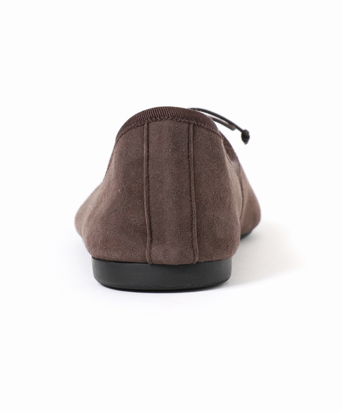 Spick & Span(スピックアンドスパン)の「Spick & Span スエードバレリーナ(バレエシューズ・レディース・ブラウン/レッド・23cm/23.5cm/24cm/24.5cm)」の5枚目の写真