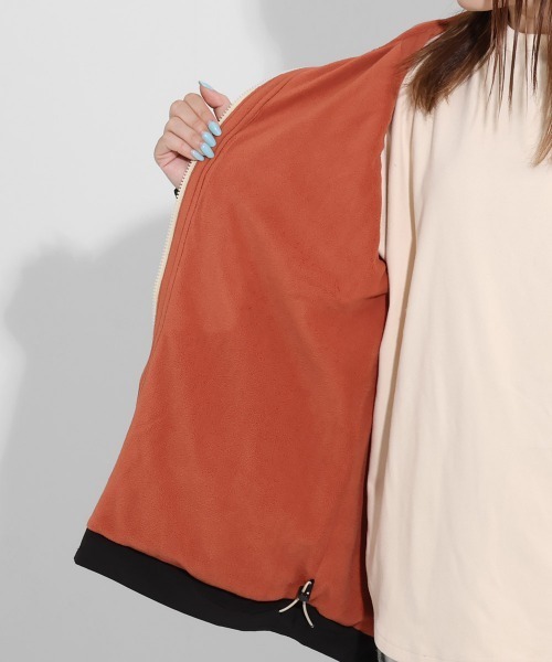 KRIFF MAYER Lady's Collection（クリフメイヤーレディースコレクション）の「【Aライン･ミディアム丈】ゆったりAラインマンパ（マウンテンパーカー・レディース・ブラック/その他5/パープル/ベージュ/カラフル/グリーン・LARGE/MEDIUM）」の18枚目の写真