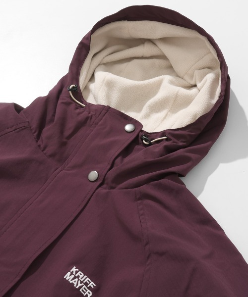 KRIFF MAYER Lady's Collection（クリフメイヤーレディースコレクション）の「【Aライン･ミディアム丈】ゆったりAラインマンパ（マウンテンパーカー・レディース・ブラック/その他5/パープル/ベージュ/カラフル/グリーン・LARGE/MEDIUM）」の21枚目の写真