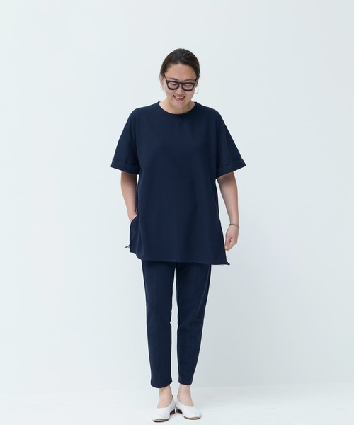 Brown&Street（ブラウンアンドストリート）の「【Daily Luxe】オーバーサイズトップス（Tシャツ/カットソー・レディース・ブラック/ネイビー・FREE）」の14枚目の写真