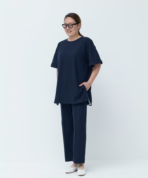 Brown&Street（ブラウンアンドストリート）の「【Daily Luxe】オーバーサイズトップス（Tシャツ/カットソー・レディース・ブラック/ネイビー・FREE）」の15枚目の写真