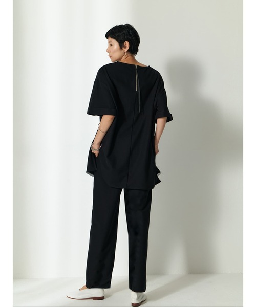 Brown&Street（ブラウンアンドストリート）の「【Daily Luxe】オーバーサイズトップス（Tシャツ/カットソー・レディース・ブラック/ネイビー・FREE）」の19枚目の写真