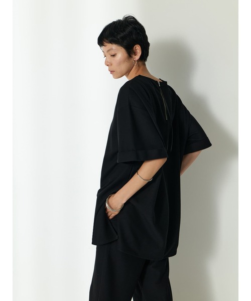 Brown&Street（ブラウンアンドストリート）の「【Daily Luxe】オーバーサイズトップス（Tシャツ/カットソー・レディース・ブラック/ネイビー・FREE）」の20枚目の写真