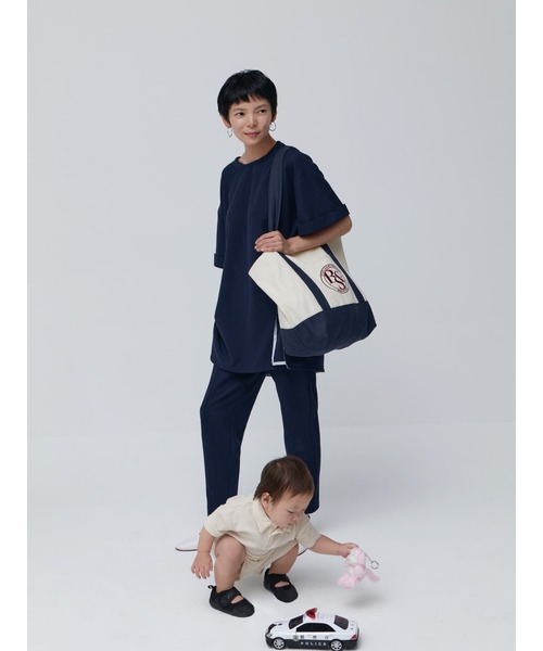 Brown&Street（ブラウンアンドストリート）の「【Daily Luxe】オーバーサイズトップス（Tシャツ/カットソー・レディース・ブラック/ネイビー・FREE）」の5枚目の写真