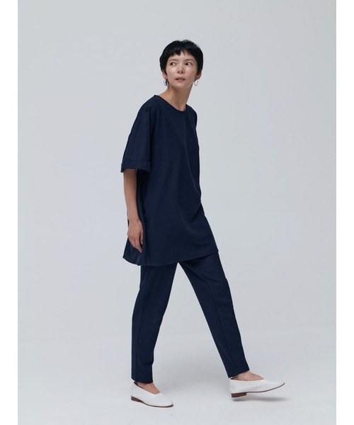 Brown&Street（ブラウンアンドストリート）の「【Daily Luxe】オーバーサイズトップス（Tシャツ/カットソー・レディース・ブラック/ネイビー・FREE）」の7枚目の写真