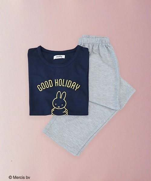 ルームウェアミッフィー miffy/ミッフィー】刺繍ケーブルフリース長袖トップス/ルーム