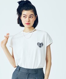 Chocomoo（チョコムー）の「【Chocomoo×ROPE' PICNIC】【接触冷感】アソートフレンチスリーブTシャツ（Tシャツ/カットソー）」