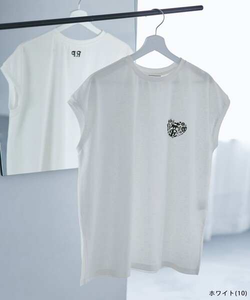 Chocomoo(チョコムー)の「【Chocomoo×ROPE' PICNIC】【接触冷感】アソートフレンチスリーブTシャツ(Tシャツ/カットソー・レディース・ホワイト系その他/ホワイト・38)」の11枚目の写真